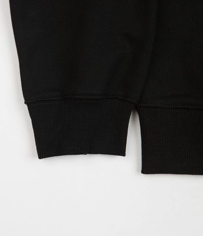 Pass Port Sham Embroidery Hoodie - Black