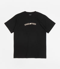 Pass Port Sham Embroidery T-Shirt - Black