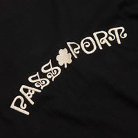 Pass Port Sham Embroidery T-Shirt - Black thumbnail