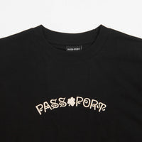 Pass Port Sham Embroidery T-Shirt - Black thumbnail