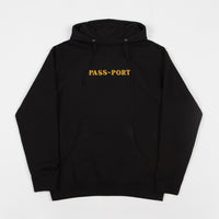 Pass Port Solid Bar Embroidery Hoodie - Black thumbnail