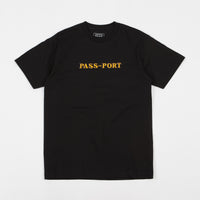 Pass Port Solid Bar Embroidery T-Shirt - Black thumbnail