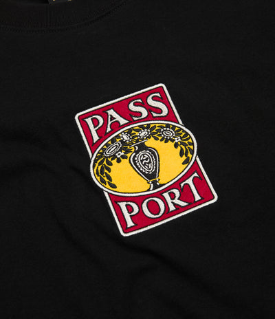 Pass Port Vase T-Shirt - Black