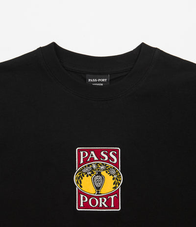 Pass Port Vase T-Shirt - Black