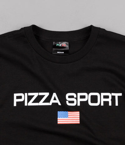 Pizza Skateboards Pizza Sport Logo T-Shirt - Black