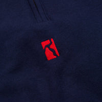 Poetic Collective Classic Half Zip Sweatshirt - Navy thumbnail