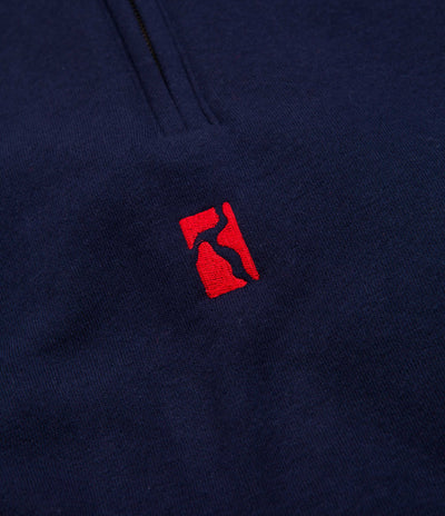 Poetic Collective Classic Half Zip Sweatshirt - Navy