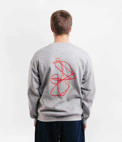 Poetic Collective Doodle Crewneck Sweatshirt
 - Heather Grey