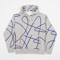 Poetic Collective Doodle Pattern Hoodie - Heather Grey thumbnail