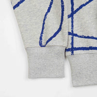 Poetic Collective Doodle Pattern Hoodie - Heather Grey thumbnail