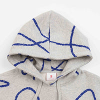 Poetic Collective Doodle Pattern Hoodie - Heather Grey thumbnail