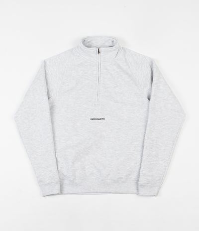 Poetic Collective Flock Transfer Half-Zip Sweatshirt - Grey