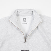 Poetic Collective Flock Transfer Half-Zip Sweatshirt - Grey thumbnail