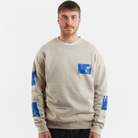 Poetic Collective Fluid Crewneck Sweatshirt - Sand thumbnail