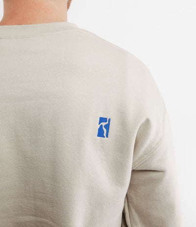 Poetic Collective Fluid Crewneck Sweatshirt - Sand