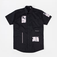 Poetic Collective Fluid Short Sleeve Shirt - Black thumbnail