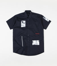 Poetic Collective Fluid Short Sleeve Shirt - Navy