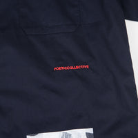 Poetic Collective Fluid Short Sleeve Shirt - Navy thumbnail