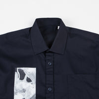 Poetic Collective Fluid Short Sleeve Shirt - Navy thumbnail