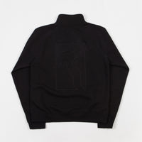 Poetic Collective Half Zip Sweatshirt - Black / White thumbnail