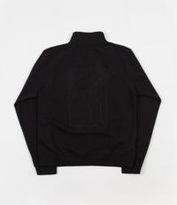 Poetic Collective Half Zip Sweatshirt - Black / White