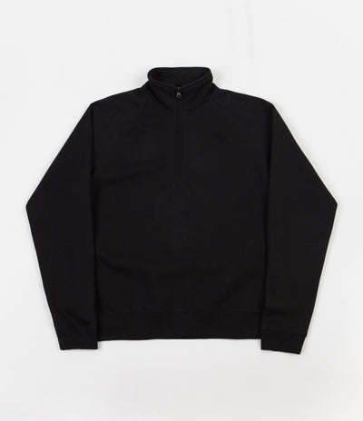 Poetic Collective Half Zip Sweatshirt - Black / White