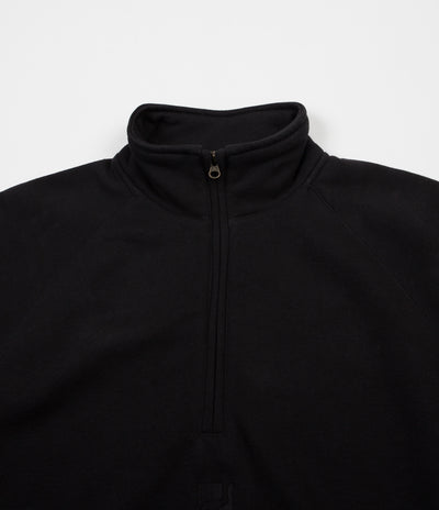 Poetic Collective Half Zip Sweatshirt - Black / White