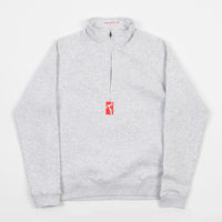 Poetic Collective Half Zip Sweatshirt - Grey thumbnail