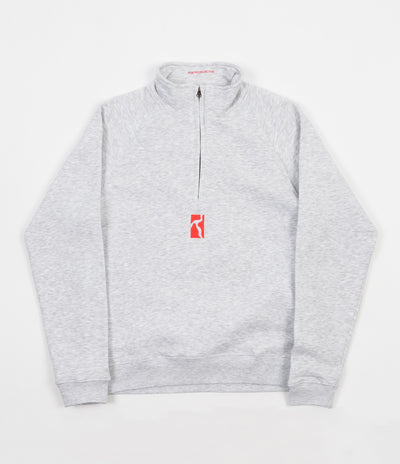 Poetic Collective Half Zip Sweatshirt - Grey