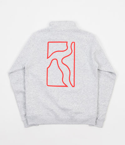 Poetic Collective Half Zip Sweatshirt - Grey