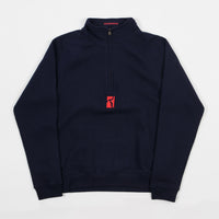 Poetic Collective Half Zip Sweatshirt - Navy thumbnail