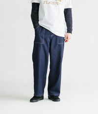 Poetic Collective Painter Pants - Navy / White Seams