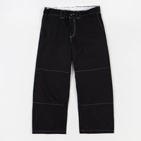 Poetic Collective Sculptor Pants - Black / White Seams thumbnail