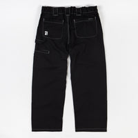 Poetic Collective Sculptor Pants - Black / White Seams thumbnail