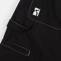 Poetic Collective Sculptor Pants - Black / White Seams thumbnail