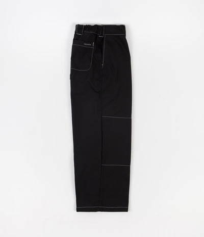 Poetic Collective Sculptor Pants - Black / White Seams