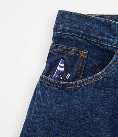 Polar '92 Denim Jeans - Dark Blue / Orange