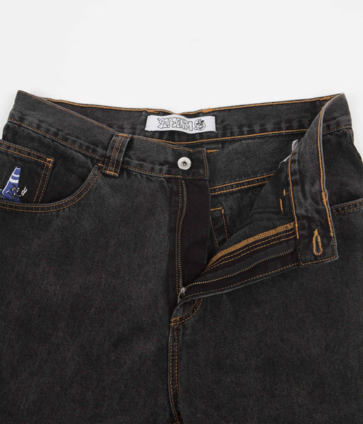 Polar '92 Denim Jeans - Washed Black | Flatspot