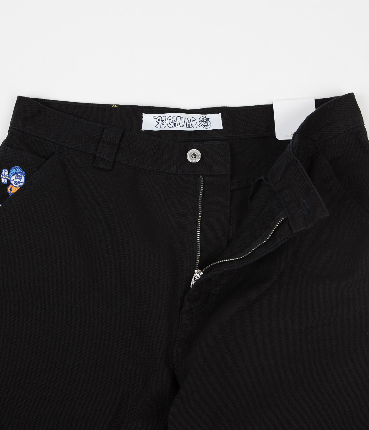 Polar 93 Canvas Shorts - Black | Flatspot