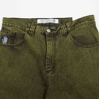 Polar 93 Denim Jeans - Green Black | Flatspot