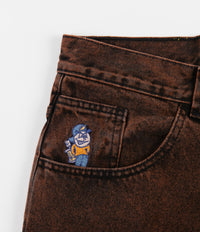 Polar 93 Denim Jeans - Orange Black | Flatspot