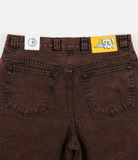 Polar 93 Denim Jeans - Orange Black | Flatspot