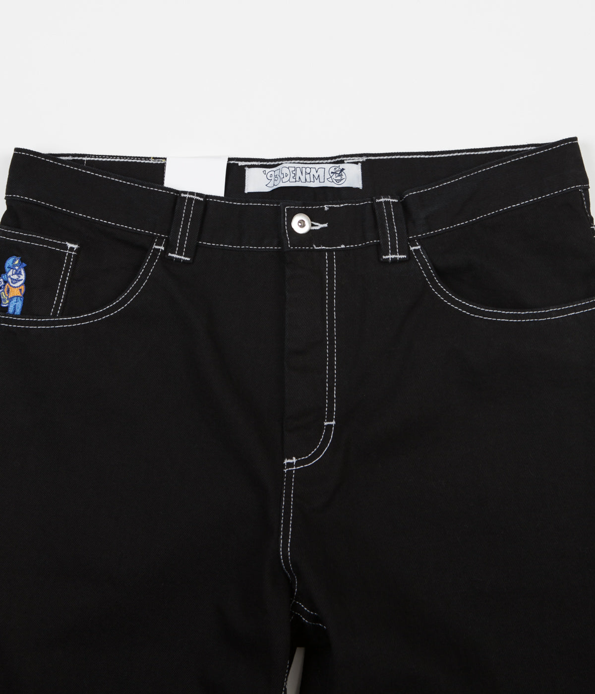 Polar 93 Denim Jeans - Solid Black | Flatspot