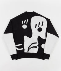 Polar Art Knit Sweatshirt - Alv / Black