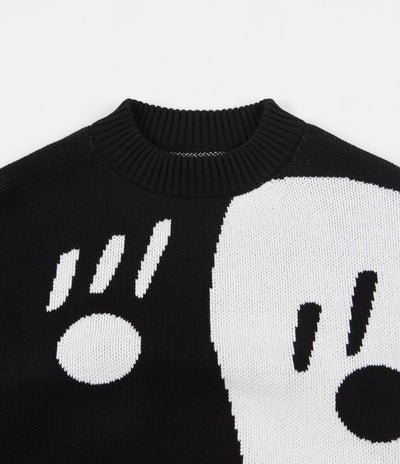 Polar Art Knit Sweatshirt - Alv / Black