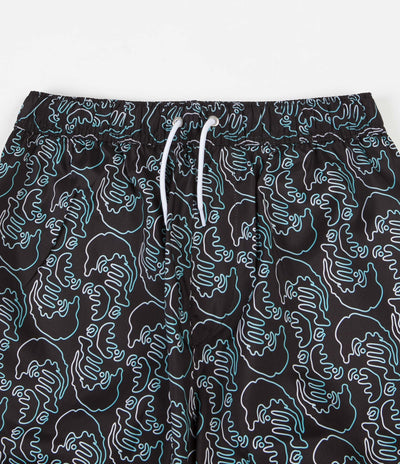 Polar Art Swim Shorts - Black