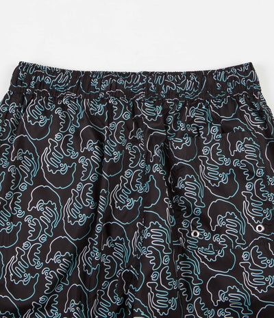 Polar Art Swim Shorts - Black