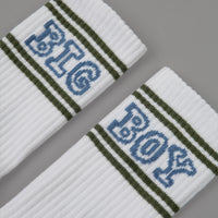 Polar Big Boy Socks - White / Army / Blue thumbnail