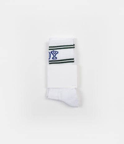 Polar Big Boy Socks - White / Green / Blue