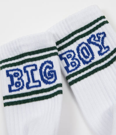 Polar Big Boy Socks - White / Green / Blue